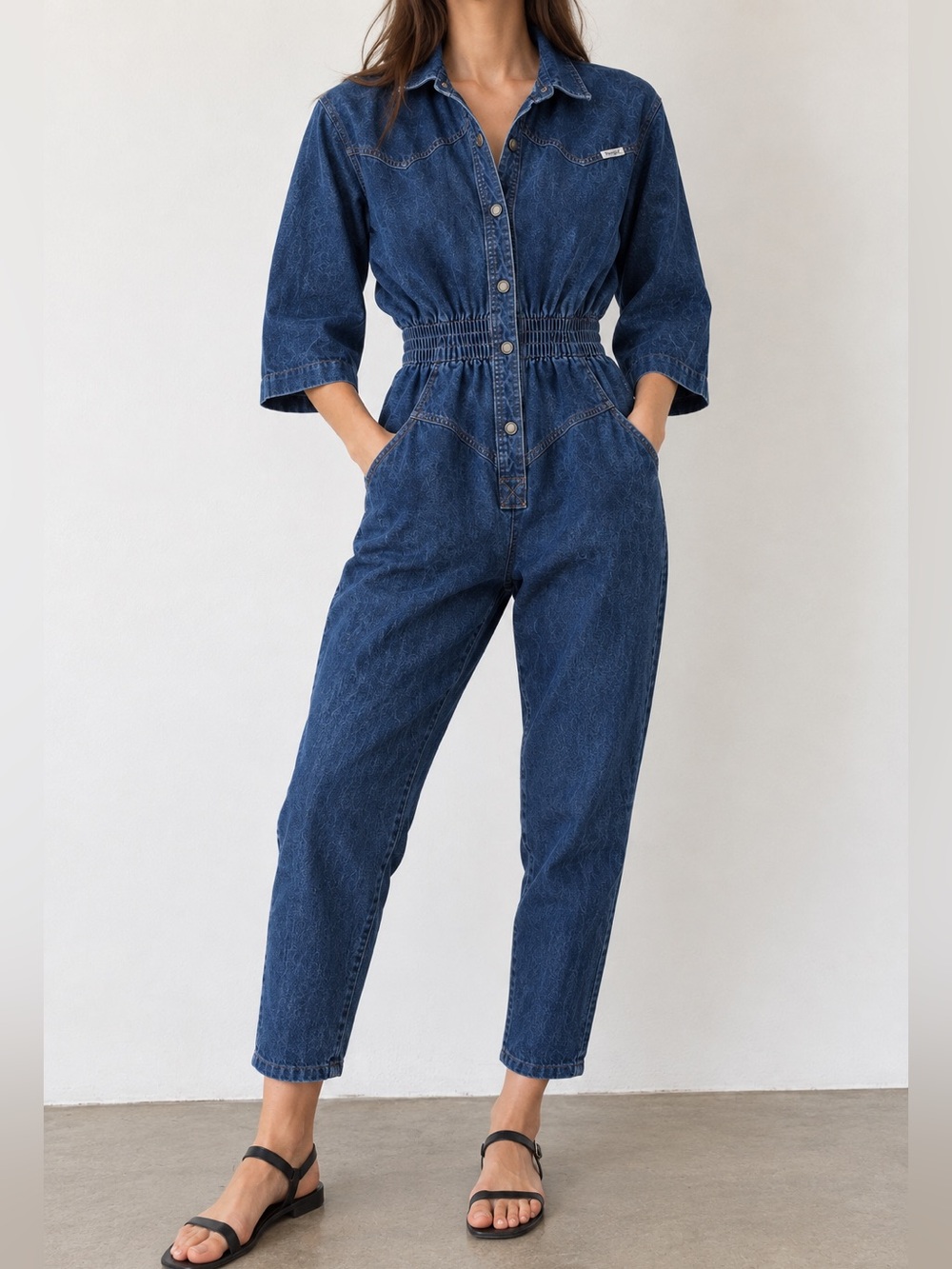 Vintage 80s Dreams Denim Jumpsuit Size Medium